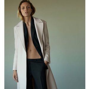 NWT Zara Belted Wool Blend Coat